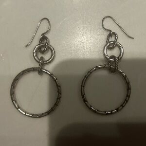 Elegant Silver Hoop Earrings